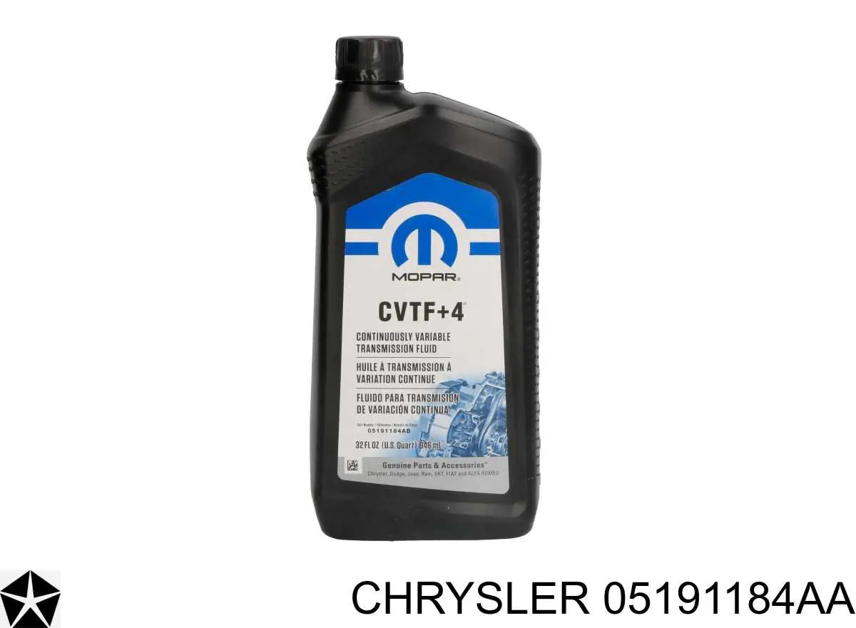  Масло трансмиссионное Chrysler CVTF+4 0.946 л (05191184AA)