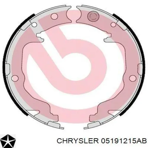Колодки стояночного тормоза Chrysler 05191215AB