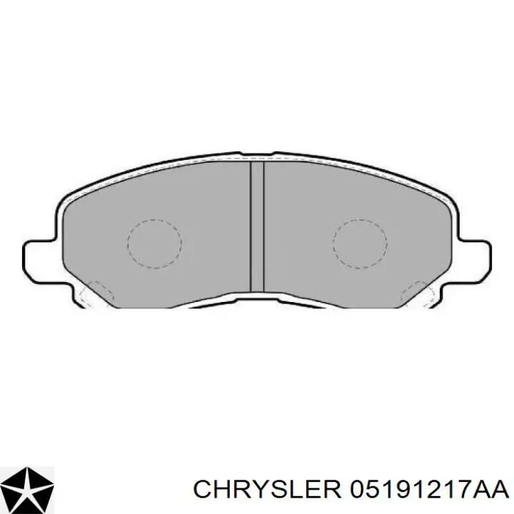 Купить 05191217AA Chrysler Колодки тормозные