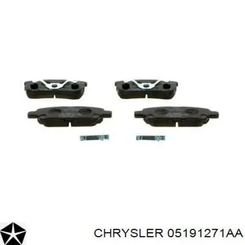 Задние тормозные колодки 05191271AA Chrysler