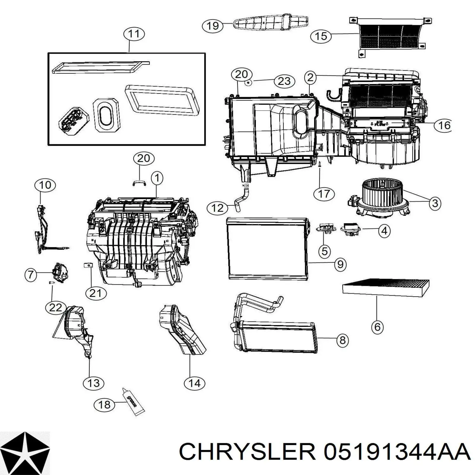 05191344AA Chrysler 