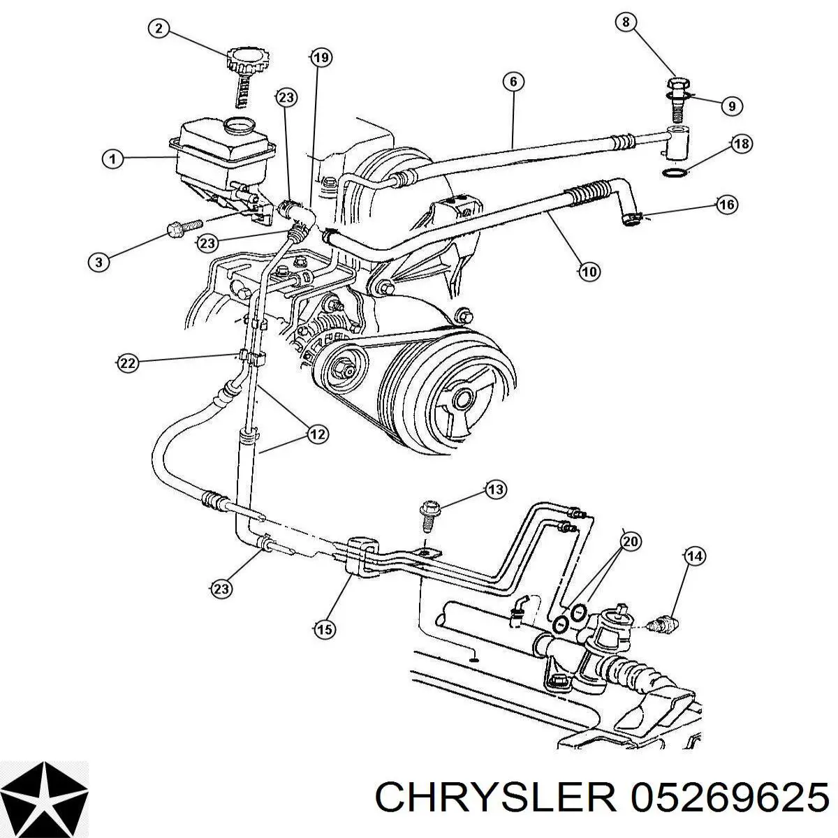Клапан MPL рулевой рейки 5269625 Chrysler