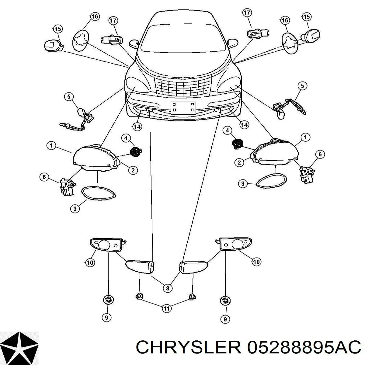  Chrysler 5288895AC цена, от 15.48 USD