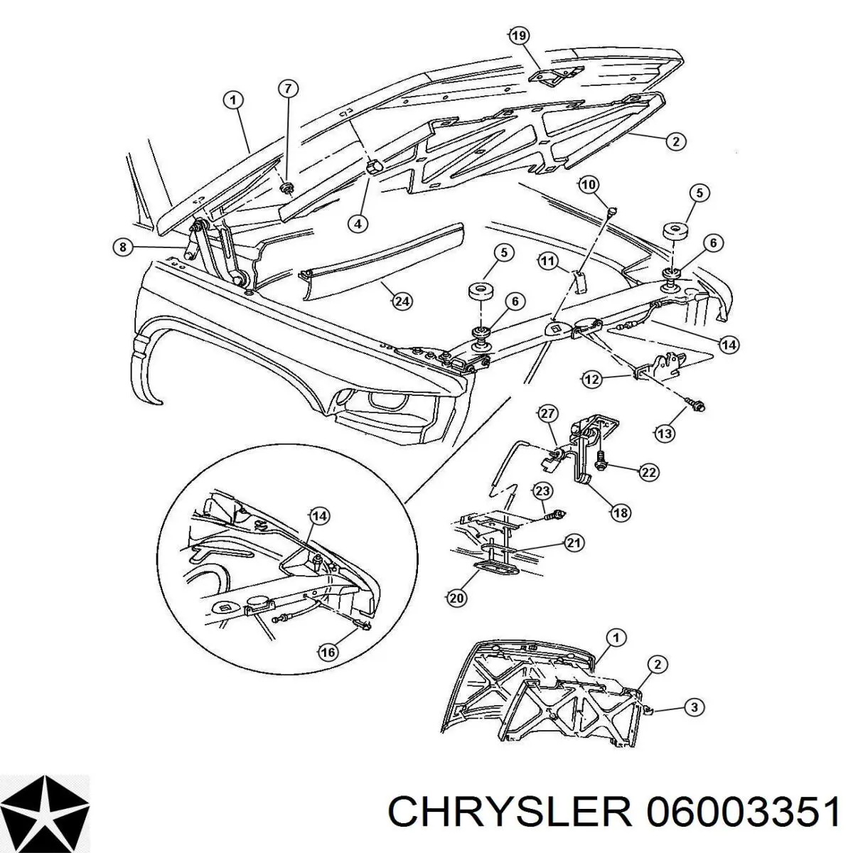 Пистон крепления заднего бампера 385330S Ford