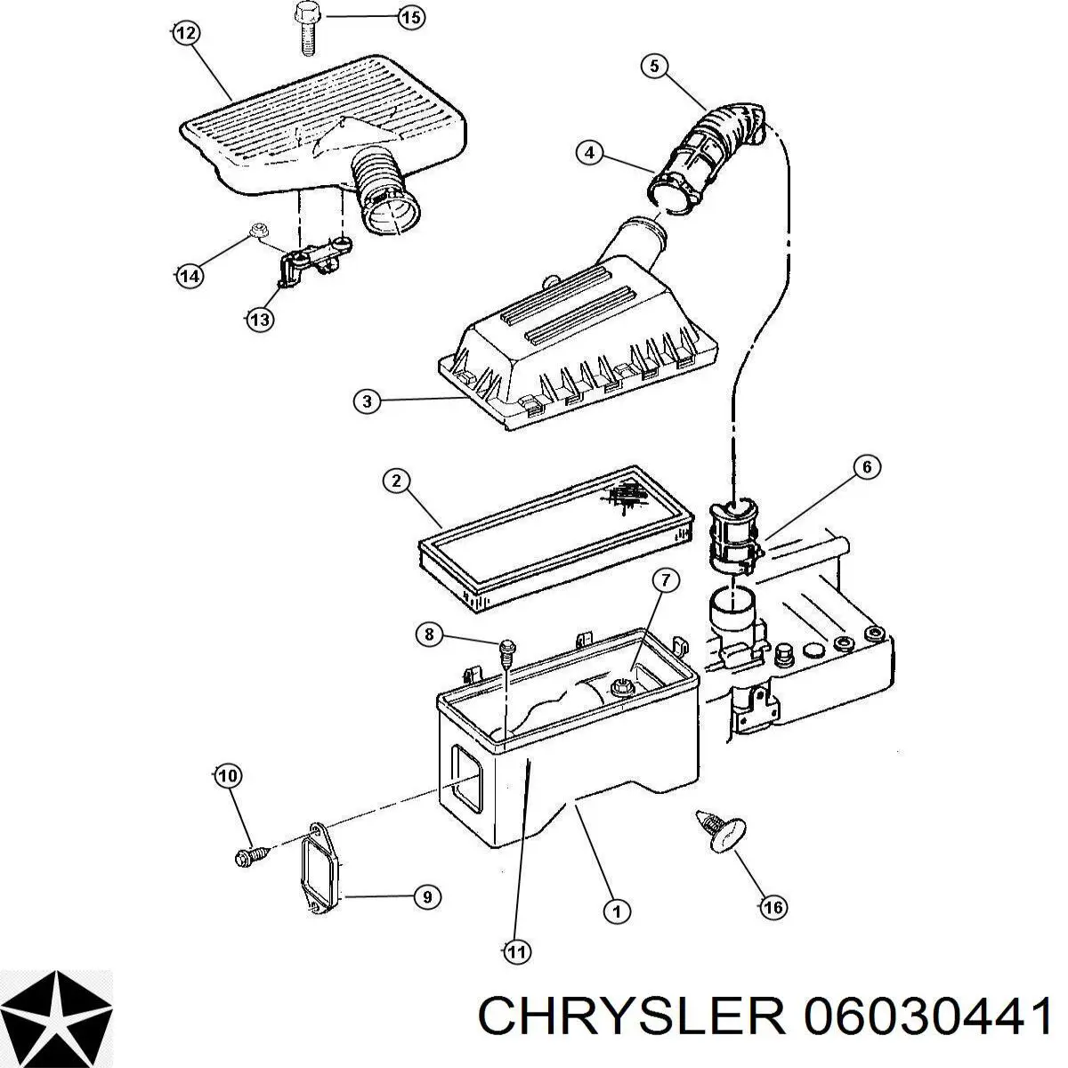 Пистон крепления заднего бампера 06030441 Chrysler