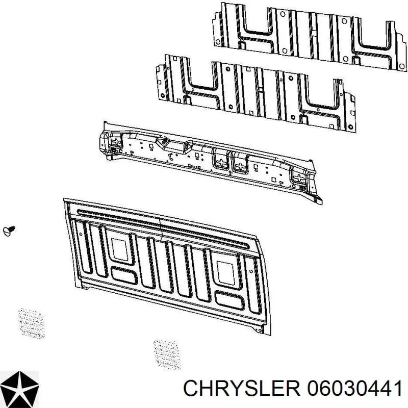 Купить 06030441 Chrysler Пистон крепления заднего бампера