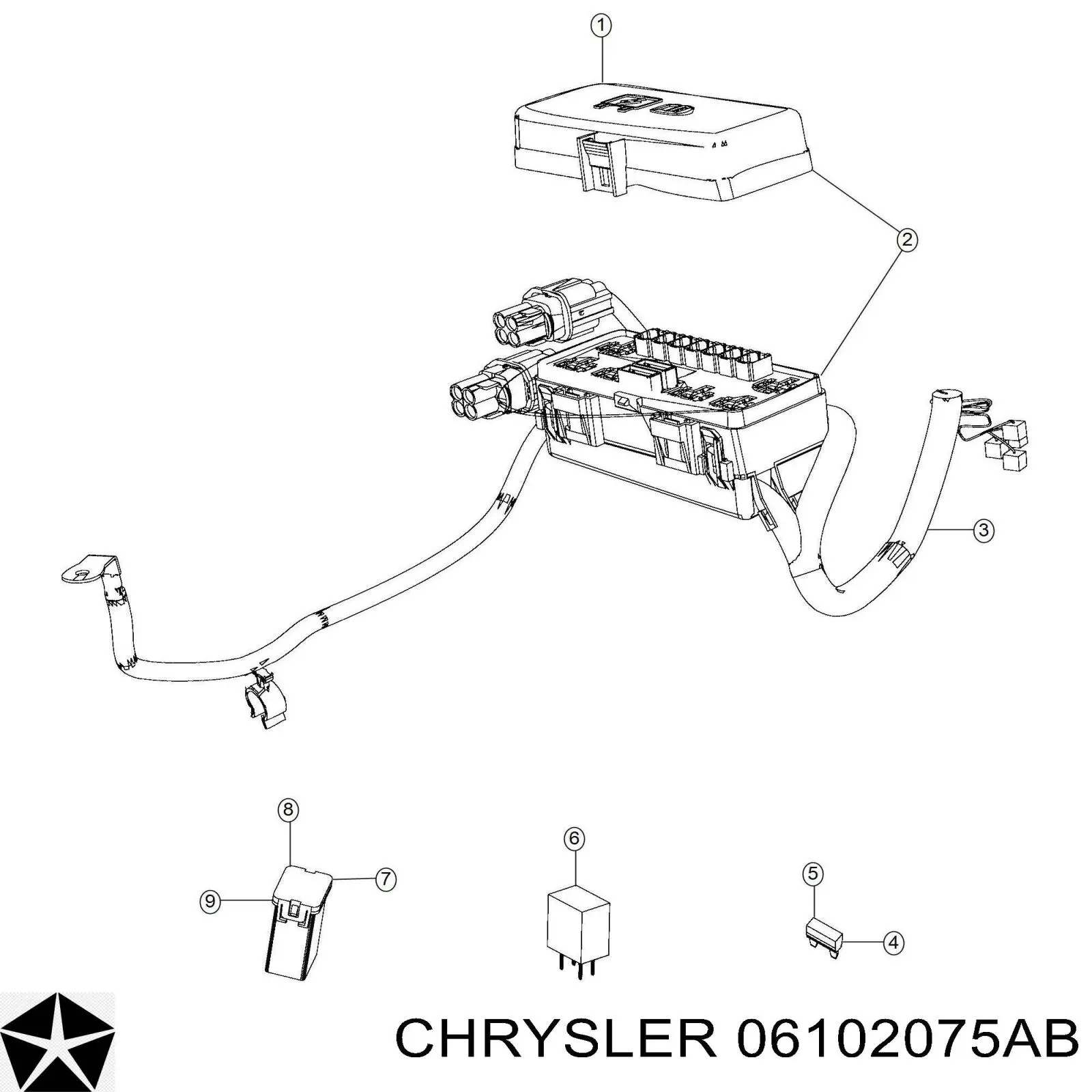  6102075AA Chrysler