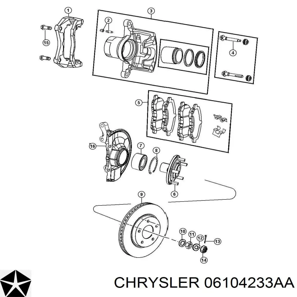 06104233AA Chrysler 