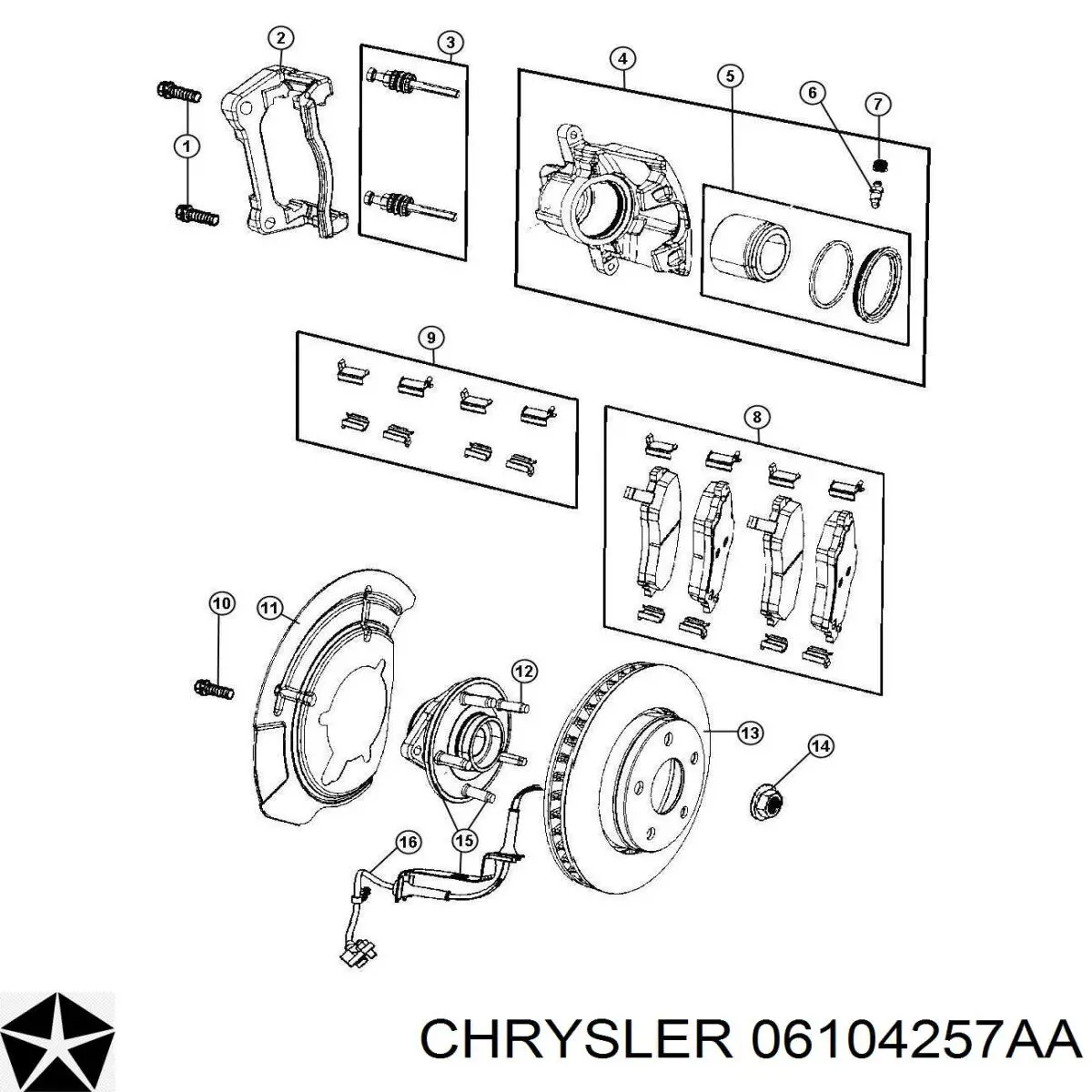 Купить 6104257AA Chrysler 