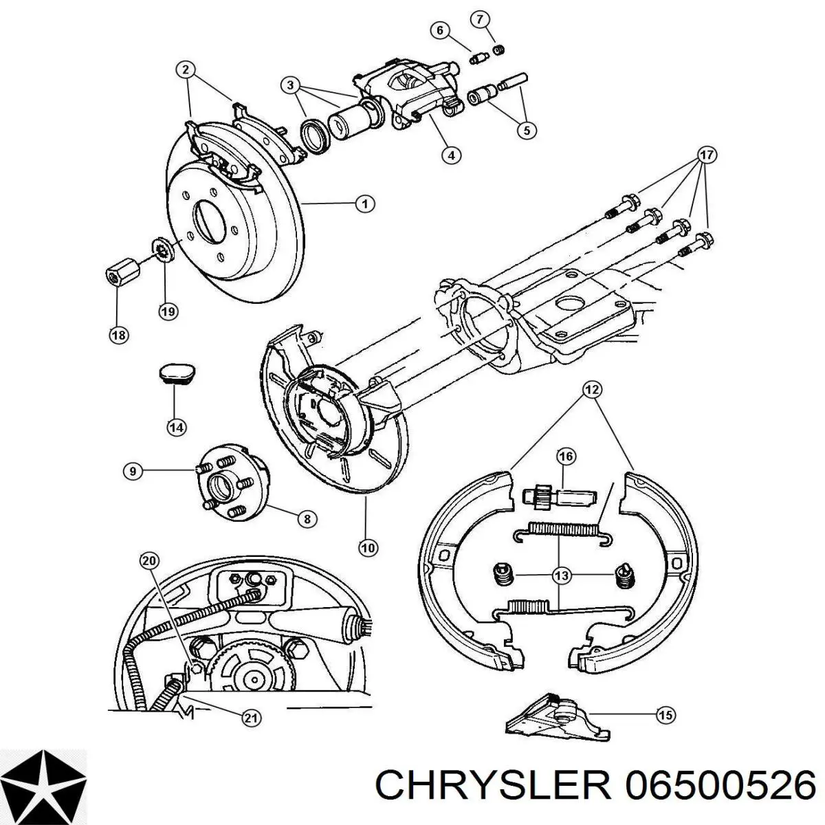 Гайка колесная на Chrysler Voyager I ES 