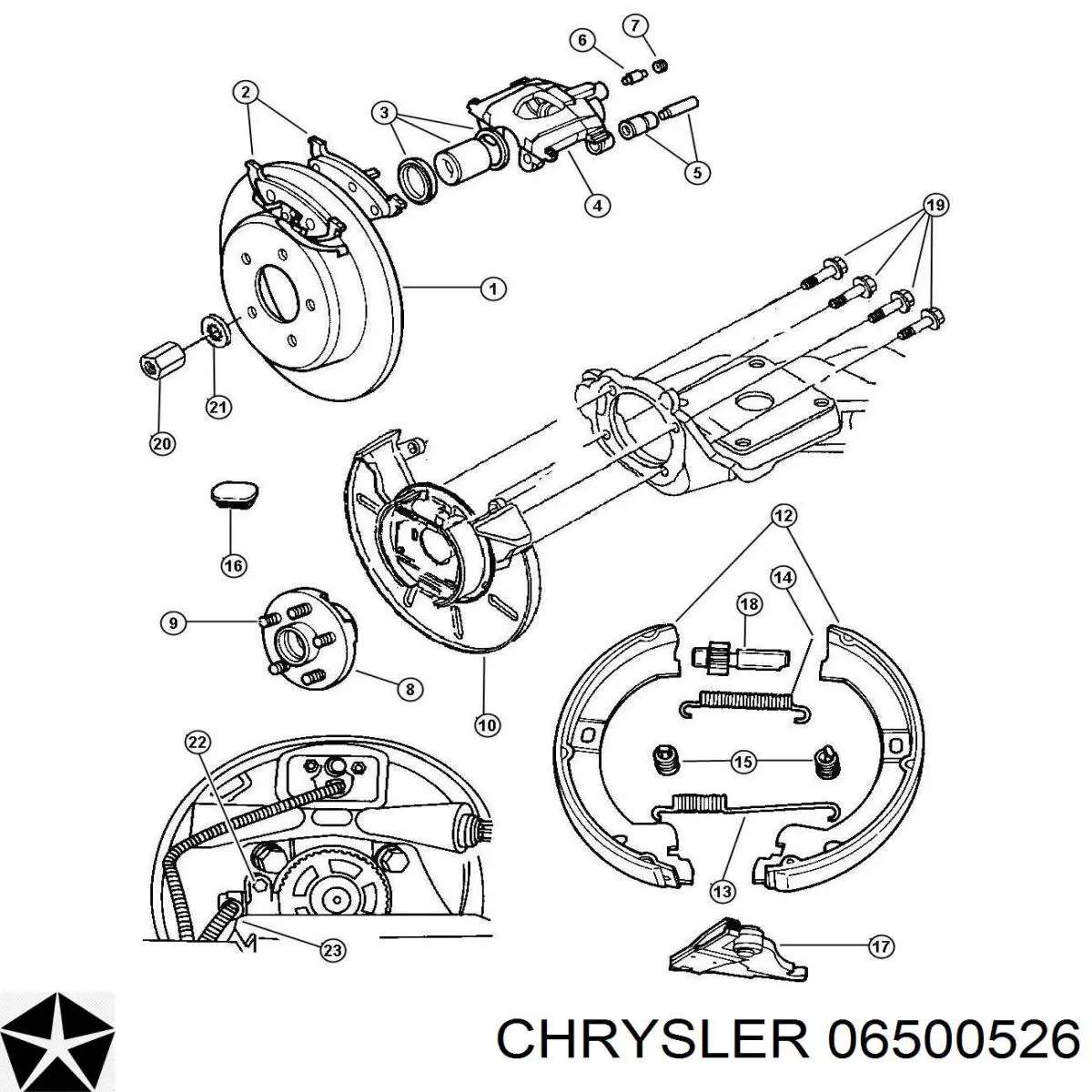 Купить 06500526 Chrysler Гайки колесные