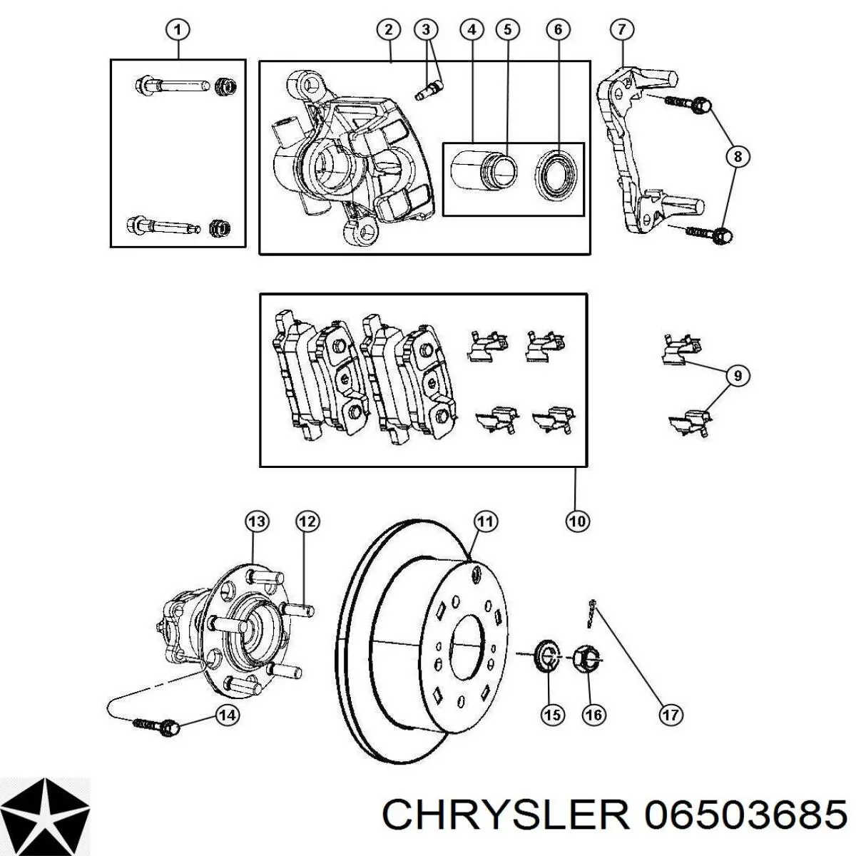 Вакуумник Chrysler 06503685 цена, от 16.17 USD