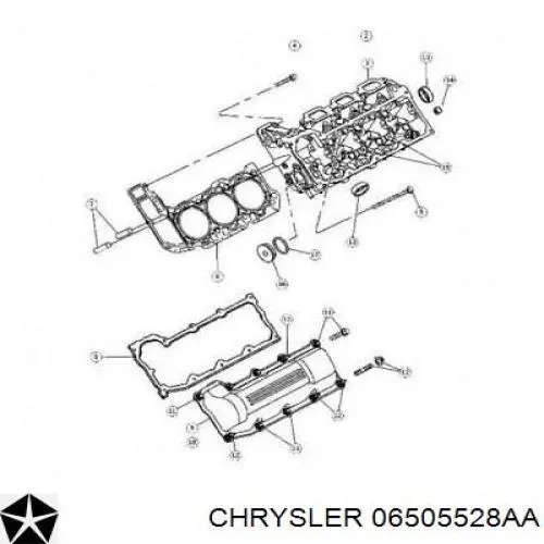 Болт ГБЦ 6505528AA Chrysler