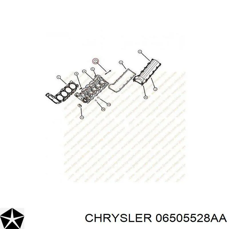 Болт головки блока цилиндров, ГБЦ Fiat/Alfa/Lancia K06505528AA цена, от 24.84 USD