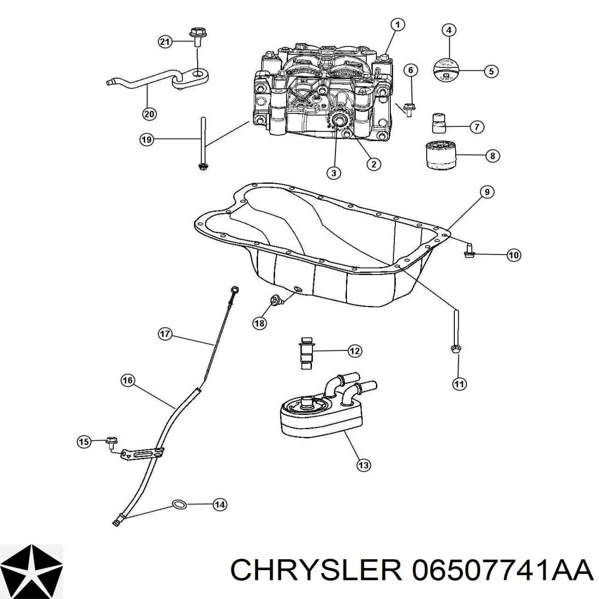 Пробка поддона двигателя CHRYSLER 06507741AA