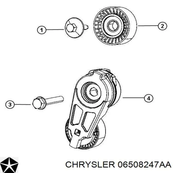 06508247AA Chrysler паразитный ролик
