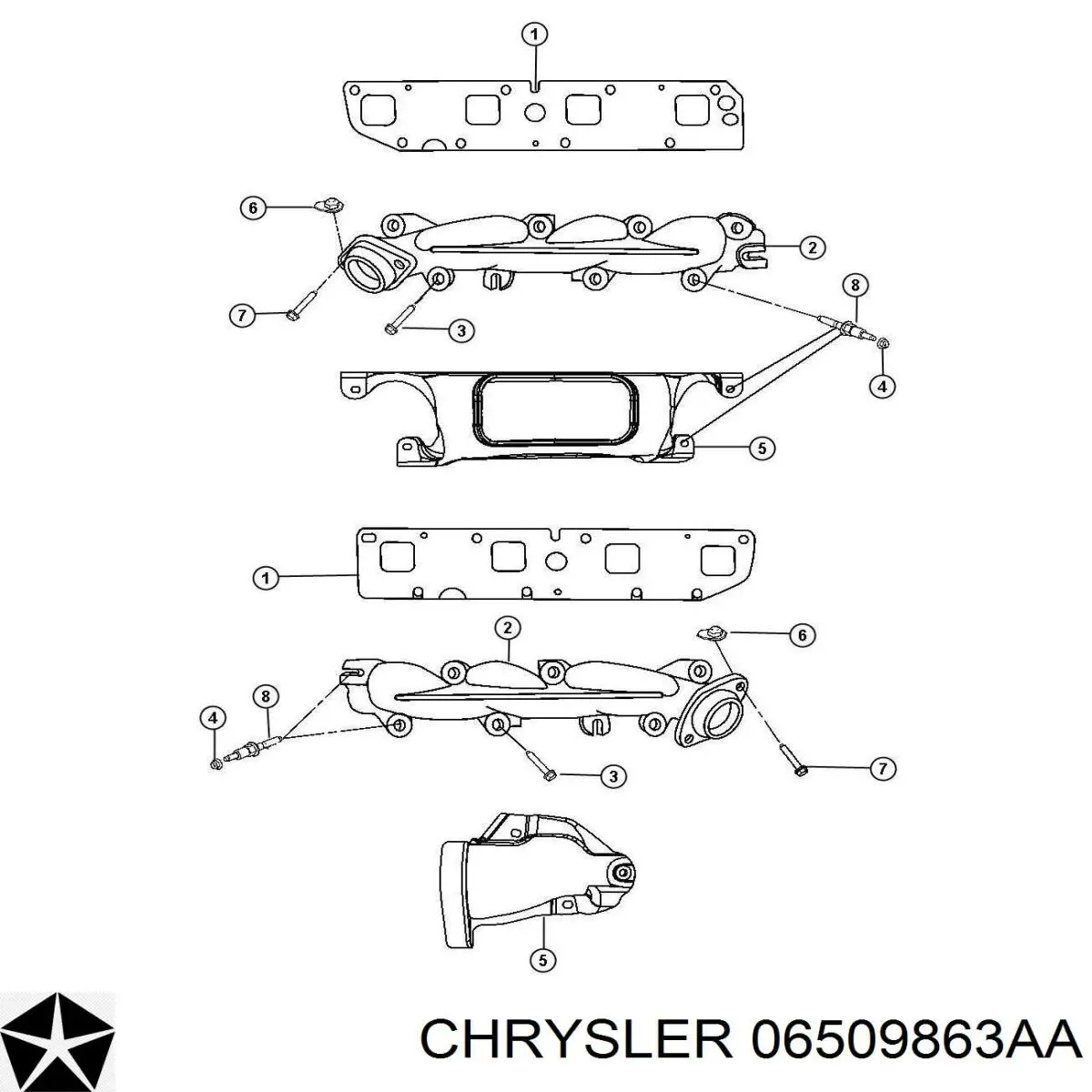 06509863AA Chrysler 