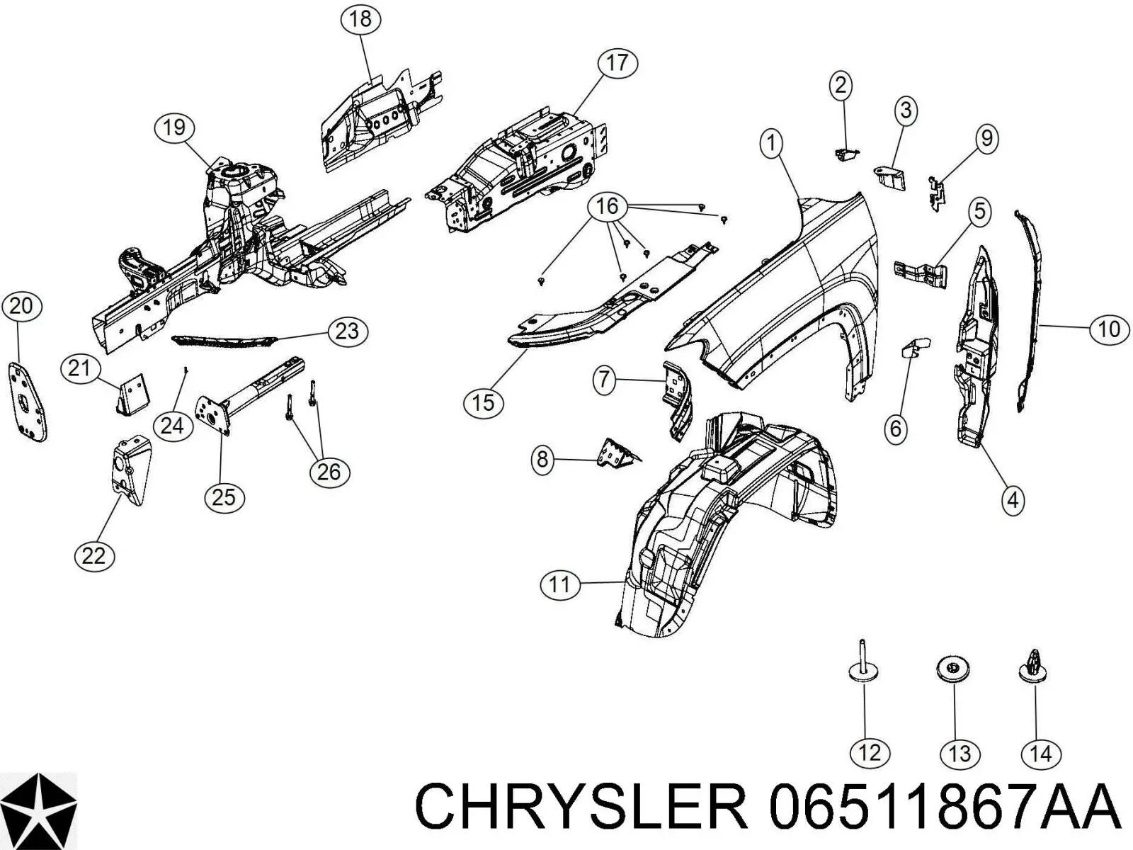  K06511867AA Fiat/Alfa/Lancia