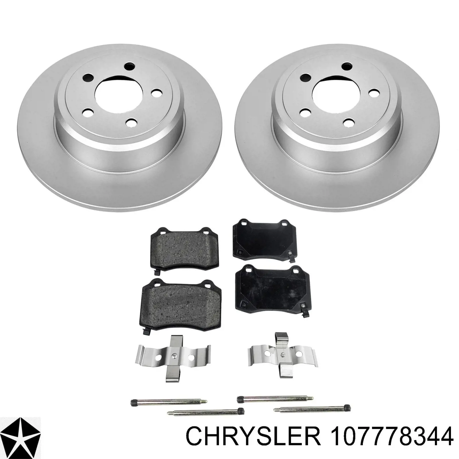 Pastillas de freno traseras 107778344 Chrysler