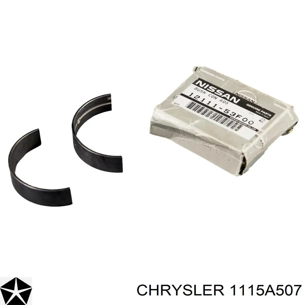 1115A507 Chrysler вкладыши коленвала шатунные, комплект, стандарт (std)