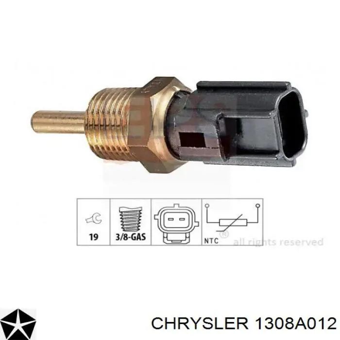 1308A012 Chrysler датчик температуры охлаждающей жидкости