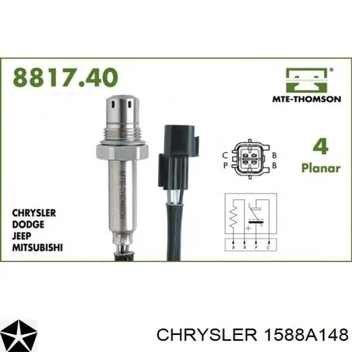 Лямбда датчик кислорода Chrysler 1588A148 цена, от 25.40 USD