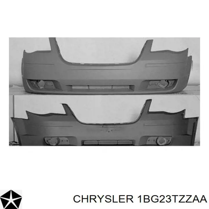 Передний бампер 1BG23TZZAA Chrysler