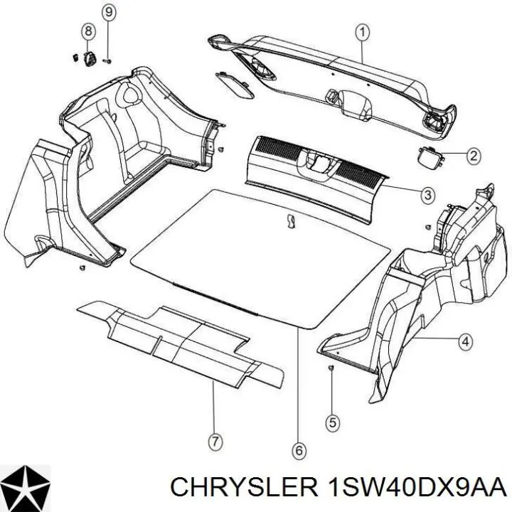  Chrysler 1SW40DX9AA цена, от 12.74 USD