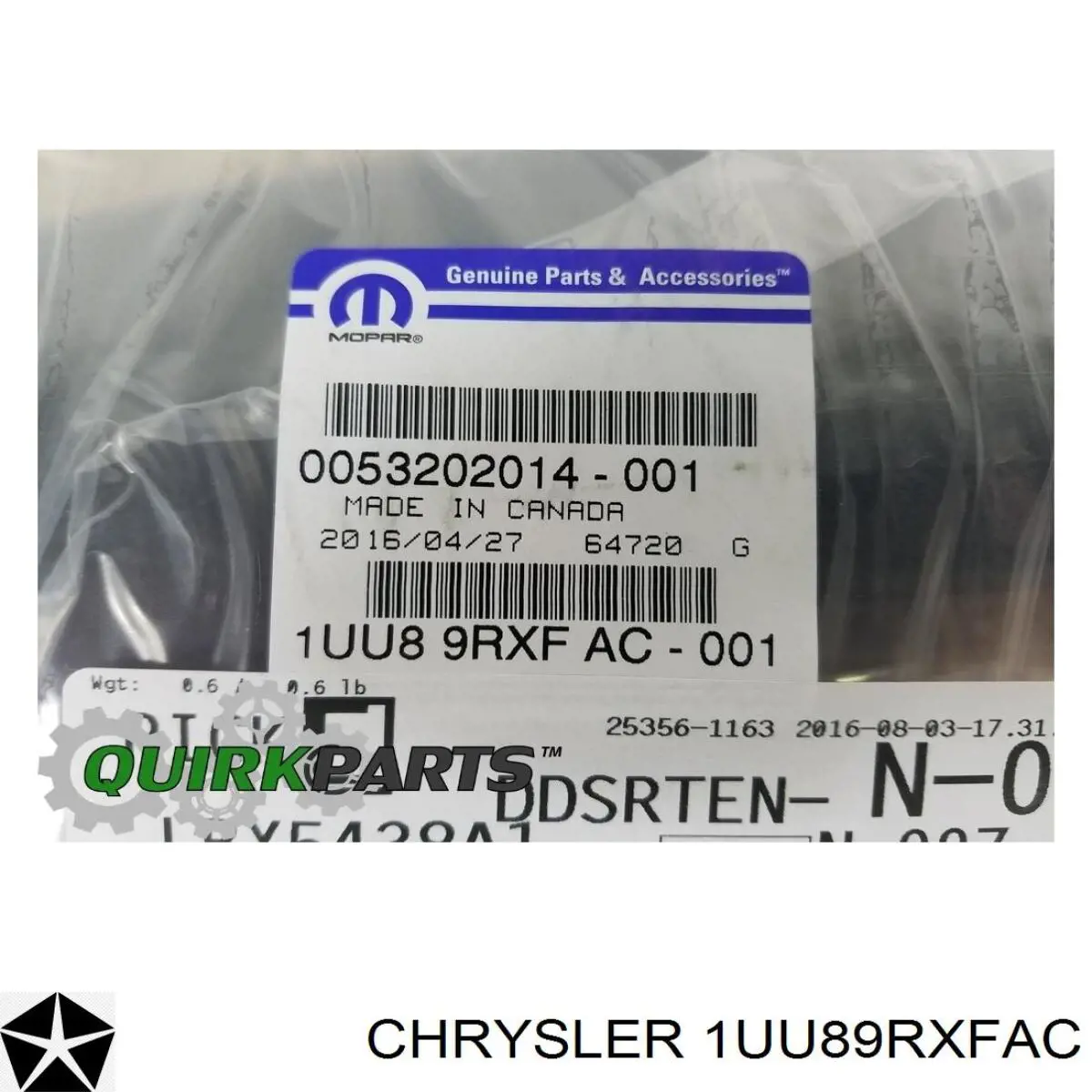  Chrysler 1UU89RXFAC цена, от 25.59 USD