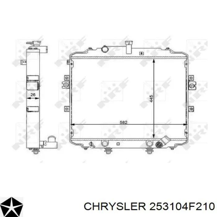 253104F210 Chrysler радиатор