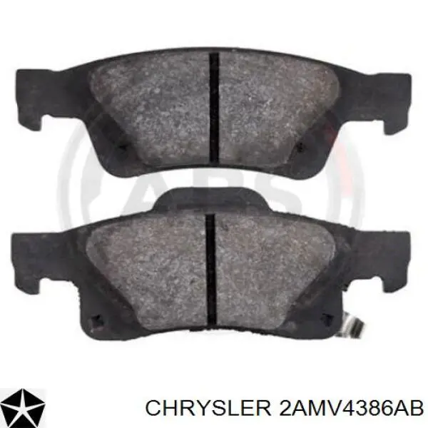 2AMV4386AB Chrysler Колодки тормозные дисковые комплект