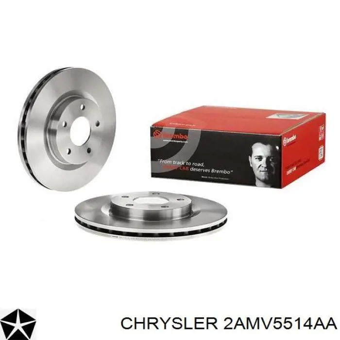 Тормоз дисковый передний Chrysler 2AMV5514AA цена, от 40.35 USD