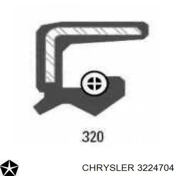 Сальник коленчатого вала Chrysler 3224704 цена, от 13.78 USD