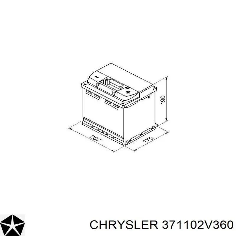Купить 371102V360 Chrysler Батарея аккумуляторная