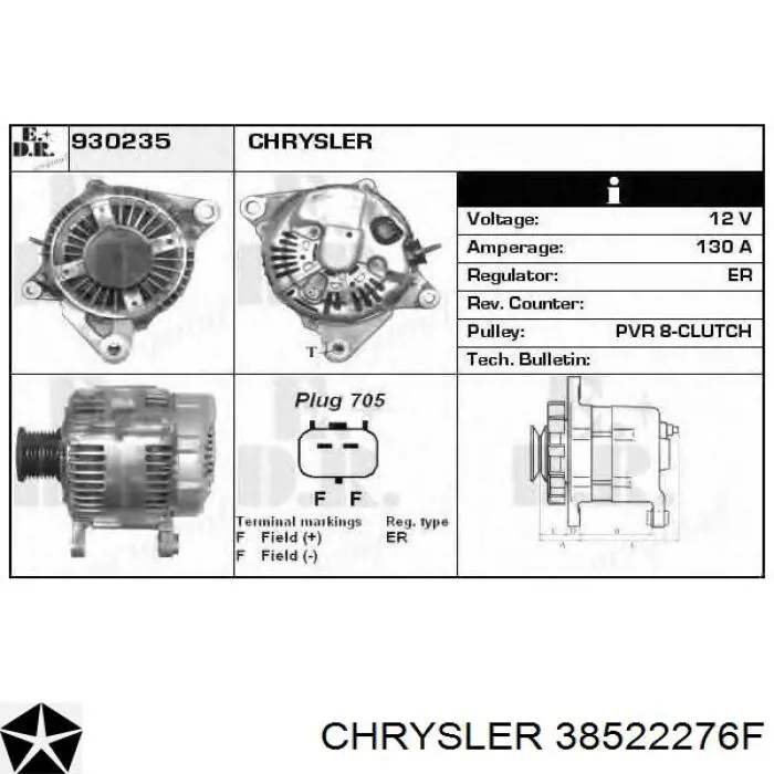  38522276F Chrysler