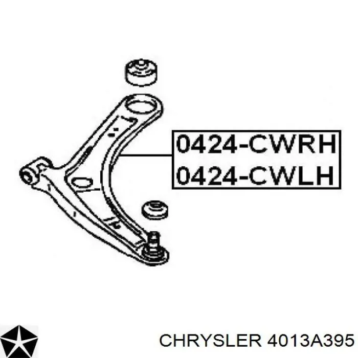 4013A395 Chrysler сайлентблок переднего нижнего рычага