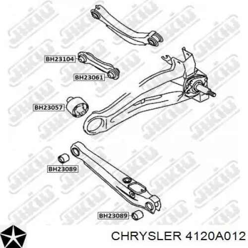 4120A012 Chrysler Сайлентблок задней тяги