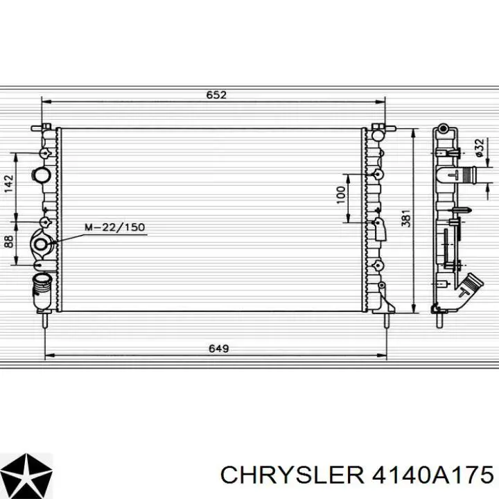 4140A175 Chrysler пружина задняя