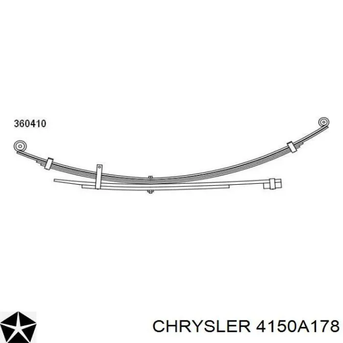 4150A178 Chrysler рессора задняя