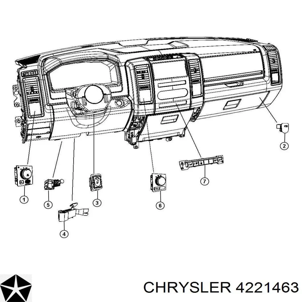 Усилитель тормозов 4221463 Chrysler