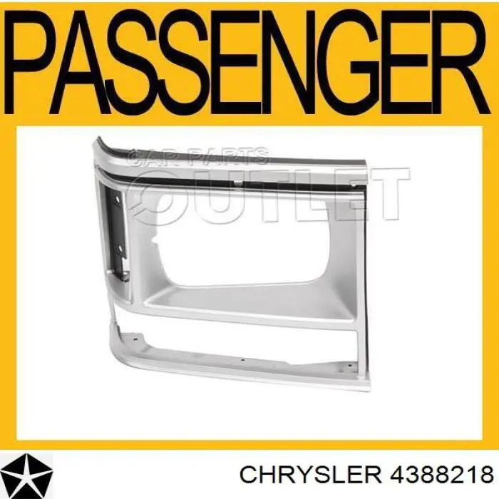 Рамка (облицовка) фары правой на Chrysler Voyager I ES 