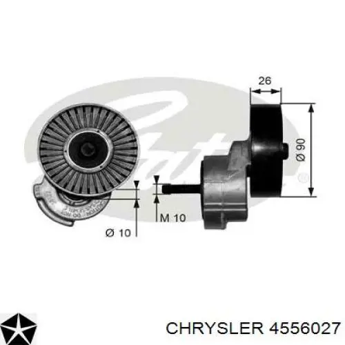 Натяжитель приводного ремня 4556027 Chrysler