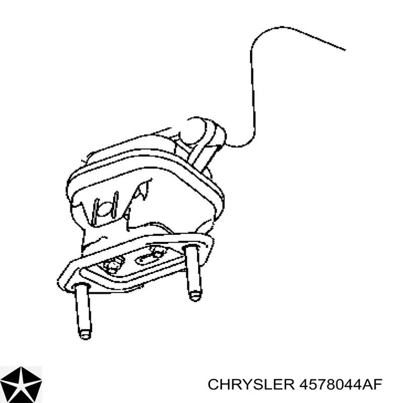 4578044AF Chrysler coxim (suporte dianteiro de motor)