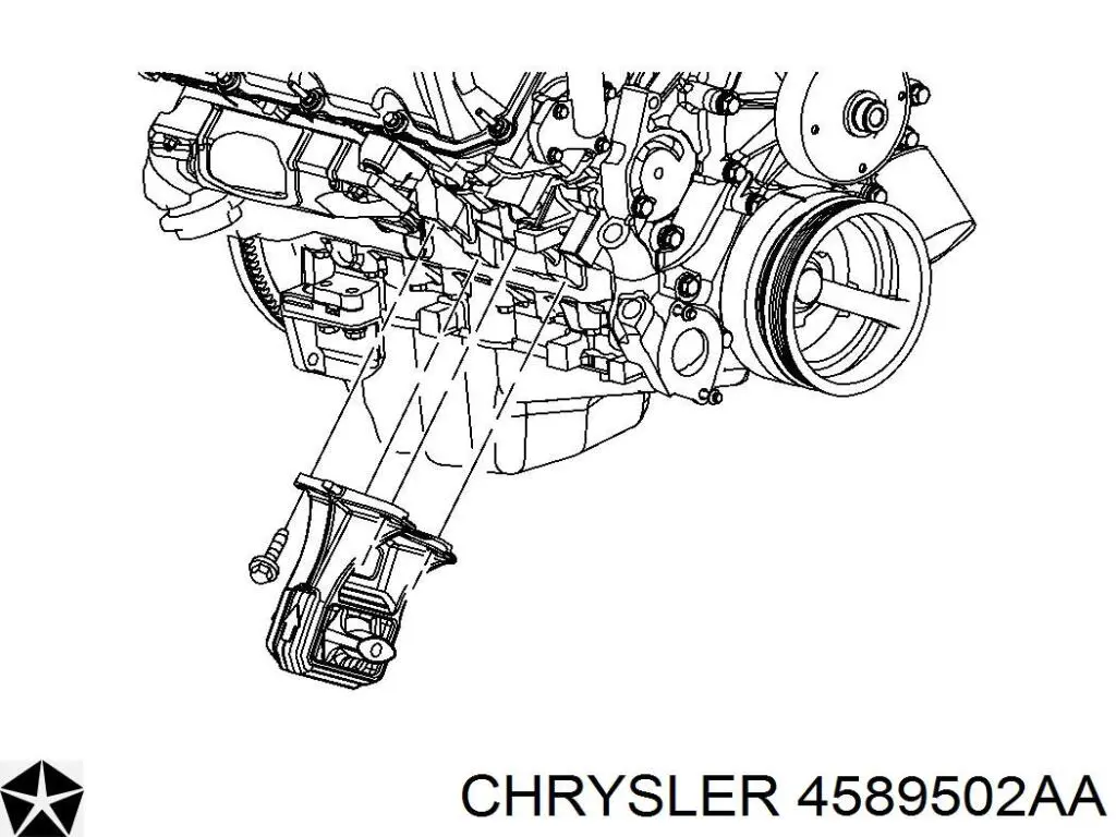 4589502AA Chrysler амортизатор багажника