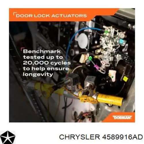 4589916AD Chrysler fecho da porta dianteira direita