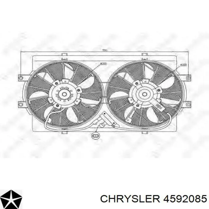 Вентилятор (крыльчатка) радиатора охлаждения на Chrysler Cirrus JA
