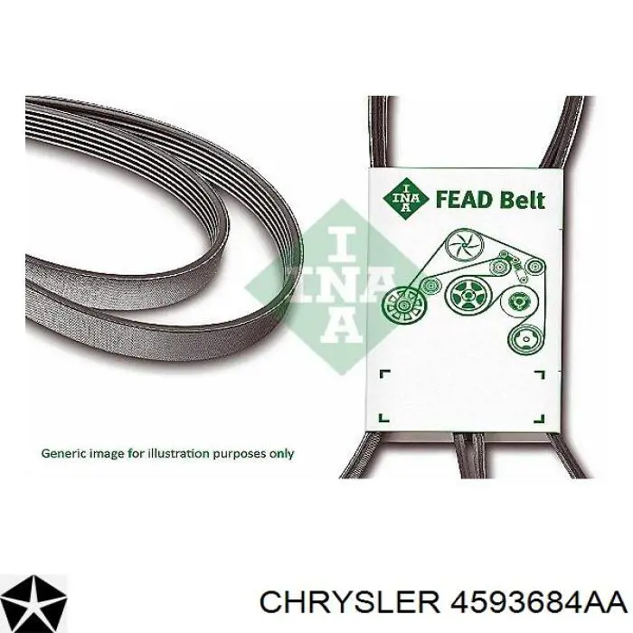 Клиновый ремень Chrysler 4593684AA цена, от 17.15 USD