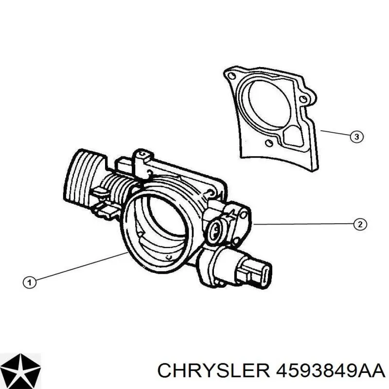 4593849AA Chrysler válvula (regulador de marcha a vácuo)