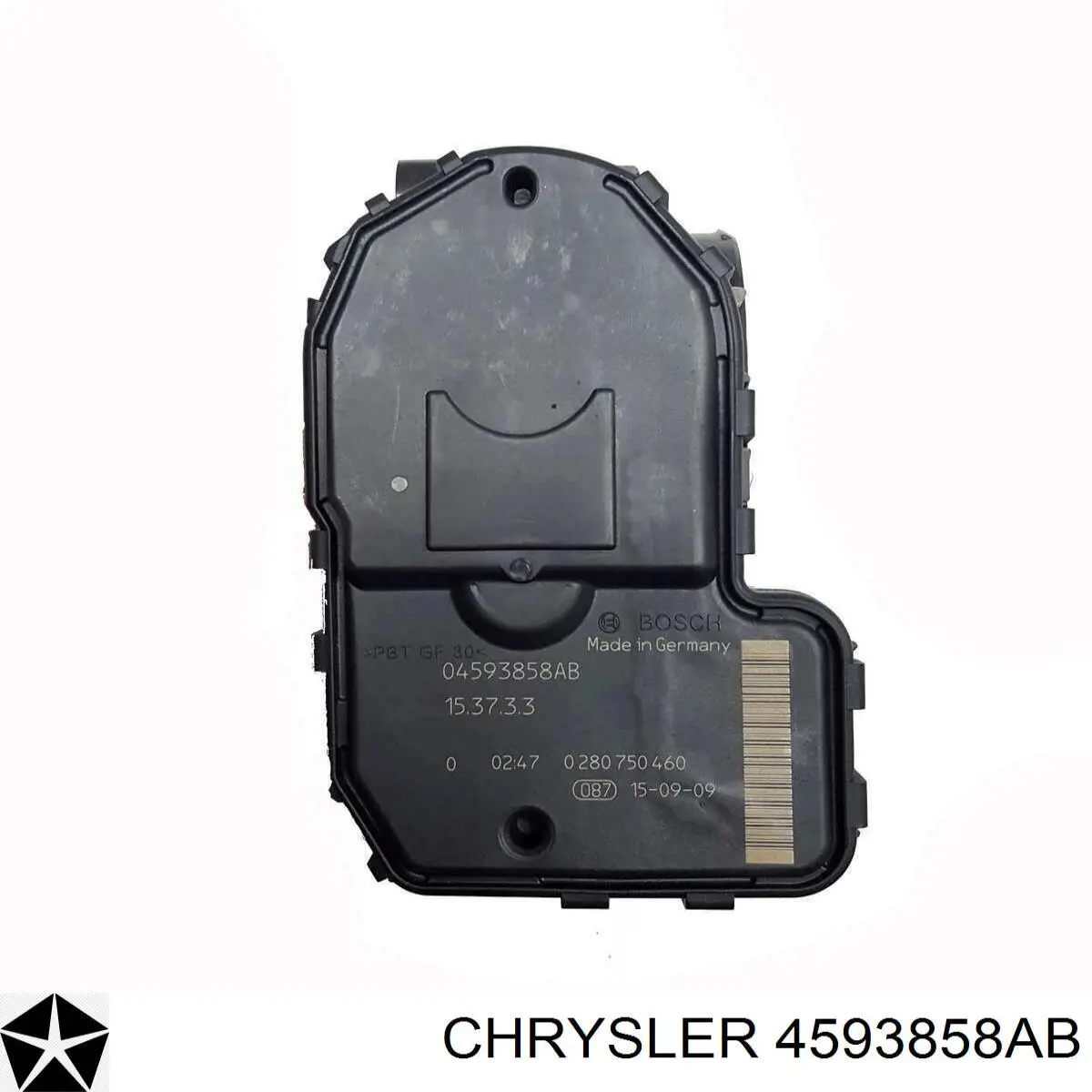 Заслонка воздушная Chrysler 04593858AB