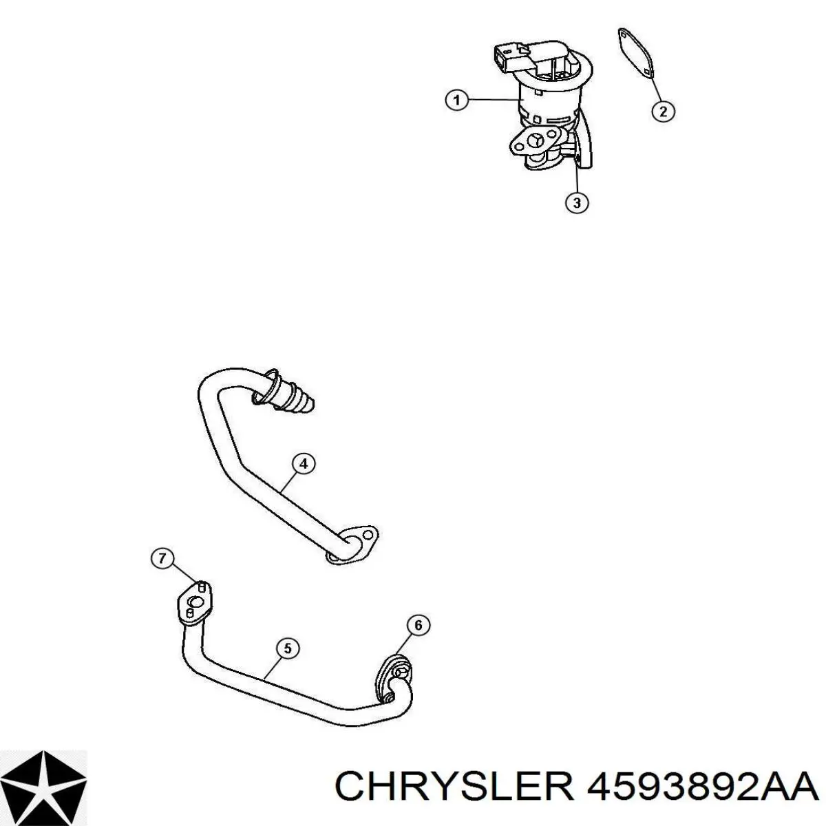 Приборы управления системы рециркуляции Chrysler 4593892AA цена, от 63.28 USD